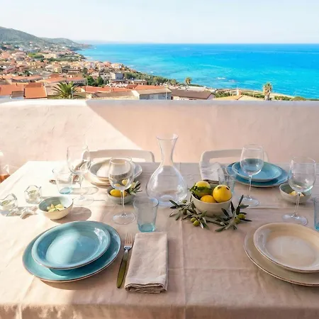 公寓 Castel Sardo Grande Attico Con Spettacolare Vista Mare Veranda E *