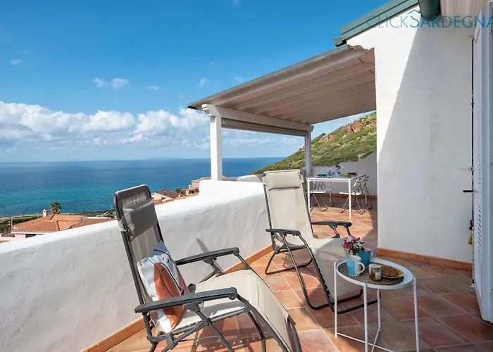 Castel Sardo Grande Attico Con Spettacolare Vista Mare Veranda E Apartman