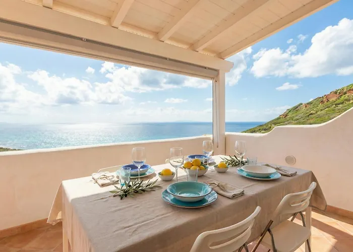 Castel Sardo Grande Attico Con Spettacolare Vista Mare Veranda E 公寓 卡斯特尔萨多
