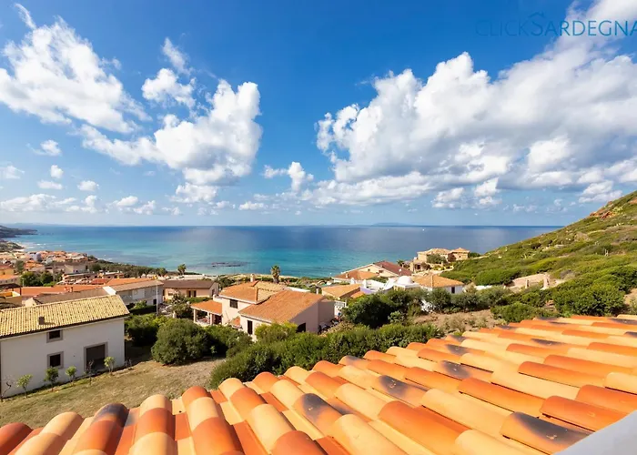 公寓 Castel Sardo Grande Attico Con Spettacolare Vista Mare Veranda E 卡斯特尔萨多